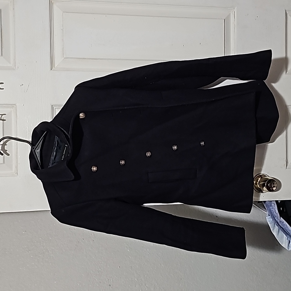 Blue jacket zara